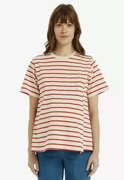 Футболка с принтом Vertbaudet, красный