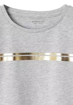 Футболка с принтом Vertbaudet, серый