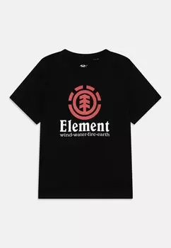 Футболка с принтом VERTICAL TEES Element, цвет flint black