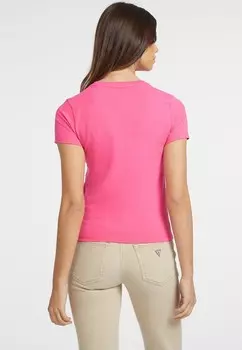 Футболка с принтом VESTIBILIT SLIM AMERICAN TRADITION Guess Jeans, сиреневый