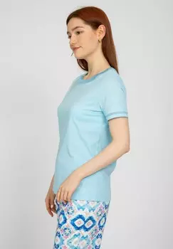 Футболка с принтом VICCI Germany, светло-голубой