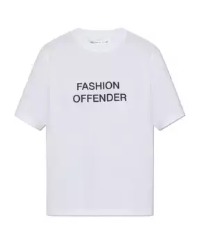 Футболка с принтом Victoria Beckham, белый