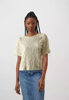 Футболка с принтом VIJEA VILA, серебро