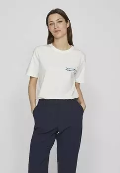 Футболка с принтом VILA, серый