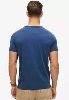 Футболка с принтом VINTAGE ATHLETIC SHORT SLEEVE Superdry, синий