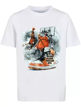 Футболка с принтом VINTAGE BALLIN Mister Tee, цвет white