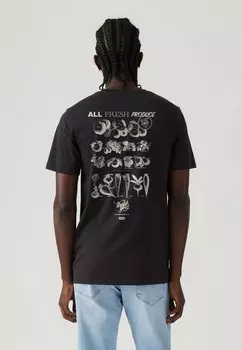 Футболка с принтом VINTAGE FIT GRAPHIC TEE Levi's, черный