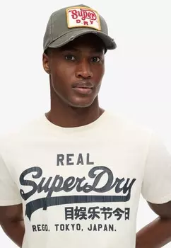 Футболка с принтом VINTAGE LOGO GRAPHIC Superdry, кремовый