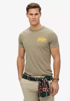 Футболка с принтом VINTAGE LOGO TOKYO Superdry, зеленый