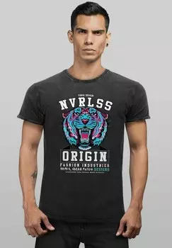 Футболка с принтом VINTAGE ORIGIN TOKIO Neverless, черный