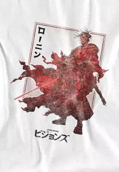 Футболка с принтом VISIONS RONIN Star Wars, белый