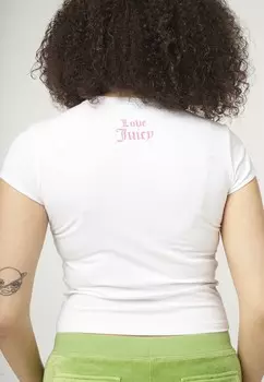 Футболка с принтом VIVA LA BABY Juicy Couture, белый