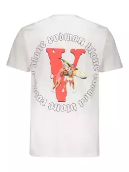 Футболка с принтом Vlone, белый