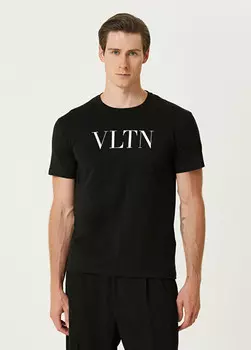 Футболка с принтом Vltn Valentino, черный