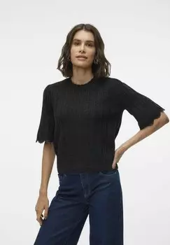 Футболка с принтом VMALBA Vero Moda, черный