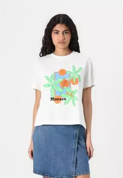 Футболка с принтом VMBETA METTE BOX Vero Moda, белый