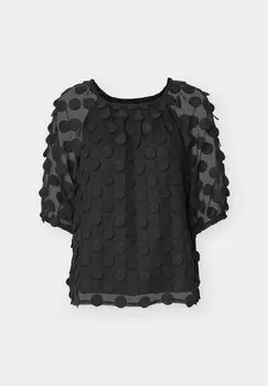 Футболка с принтом Vmdot O Neck Vero Moda, черная