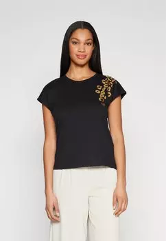 Футболка с принтом VMFITA AVA TOP BOX Vero Moda, цвет black print/gold foil leo
