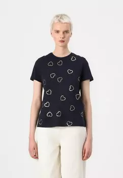 Футболка с принтом VMKASSANDRA FRANCIS Vero Moda, синий
