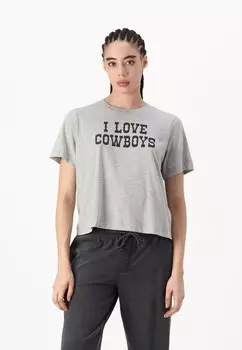 Футболка с принтом VMMETTE COWBOY Vero Moda, серый