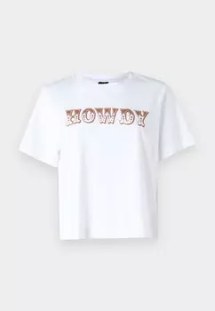Футболка с принтом VMMETTE COWBOY Vero Moda, белый