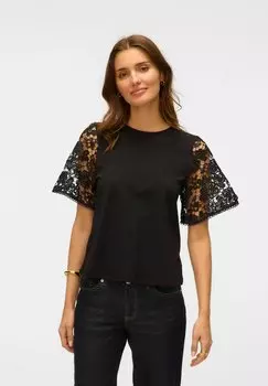 Футболка с принтом VMPANNA Vero Moda, черный
