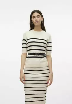 Футболка с принтом VMSABA O NECK Vero Moda, цвет birch