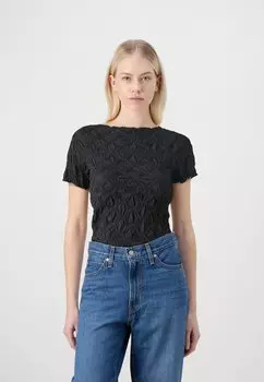 Футболка с принтом Vmuma Structured Vero Moda, черная