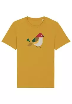 Футболка с принтом VOGEL Watapparel, цвет ochre