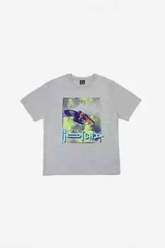 Футболка с принтом «Волны» Gotcha, серый