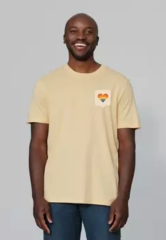 Футболка с принтом VON HERZEN watapparel, желтый