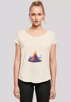 Футболка с принтом VULKANAUSBRUCH F4NT4STIC, песочный