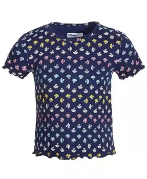 Футболка с принтом в полоску Little Girls Epic Threads, синий