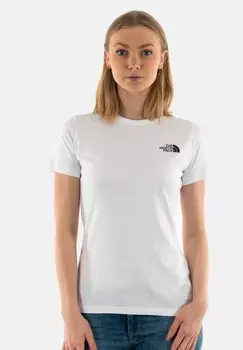 Футболка с принтом W S/S BOX The North Face, белый