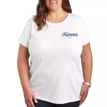 Футболка с принтом в сетку Hamm's Licensed Character, белый
