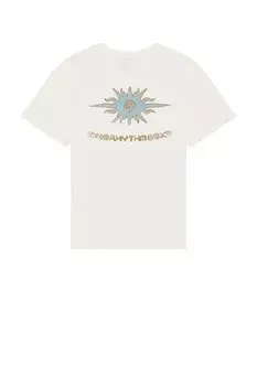 Футболка с принтом в виде пламени Rhythm, white