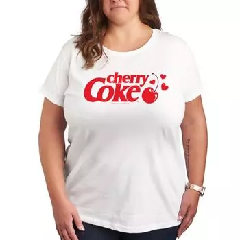 Футболка с принтом в виде сердца и вишенки Cherry Coke Licensed Character, белый