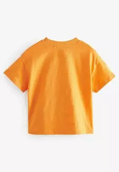 Футболка с принтом в виде символа оранжевого облака Short Sleeve Regular Fit Next, оранжевый