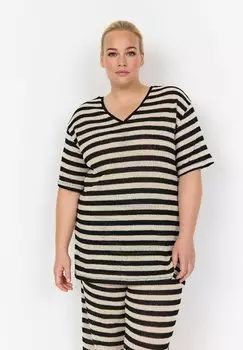 Футболка с принтом WA-MEGAN Wasabi Concept, черный