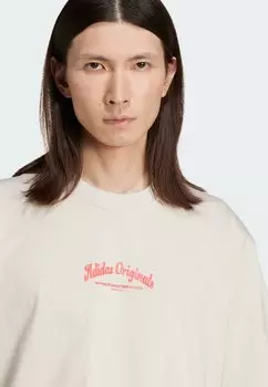 Футболка с принтом WAB TEE adidas Originals, песочный