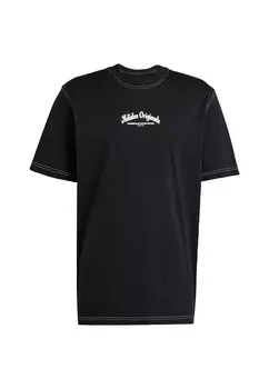 Футболка с принтом WAB TEE adidas Originals, черный