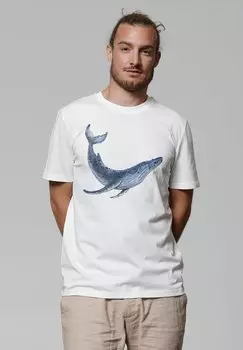 Футболка с принтом WAL watapparel, белый