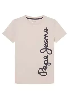 Футболка с принтом WALDO Pepe Jeans, цвет base beige