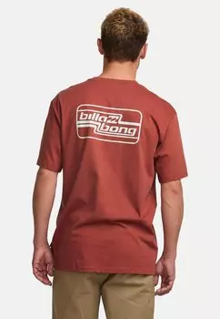 Футболка с принтом WALLED Billabong, красный