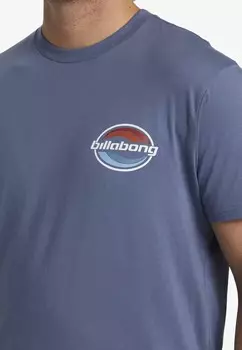 Футболка с принтом WALLED Billabong, синий