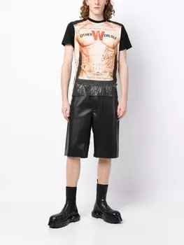 Футболка с принтом Walter Van Beirendonck, мультиколор