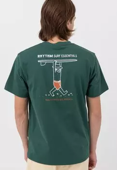 Футболка с принтом WANDERER SS Rhythm, цвет green