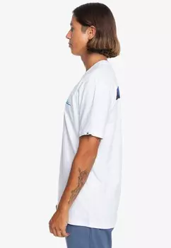 Футболка с принтом WARP DRIVE Quiksilver, белый