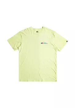 Футболка с принтом WARP DRIVE Quiksilver, зеленый