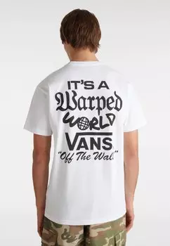 Футболка с принтом WARPED WORLD Vans, белый
